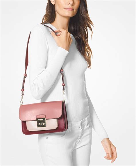 michael michael kors sloan editor colorblock leather shoulder bag|Michael Kors sloan bag.